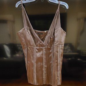 NWOT Eli Tahari romantic silk top size M